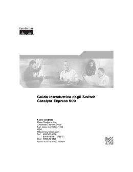 Guida introduttiva degli Switch Catalyst Express 500