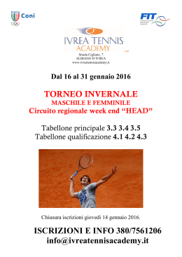 TENNIS GRAN PRIX - Ivrea Tennis Academy