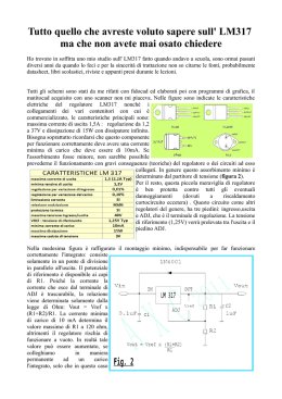 Tutto quello che avreste voluto sapere sull` LM317 ma che