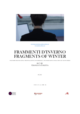 frammenti d`inverno fragments of winter - Gianluca Colitta