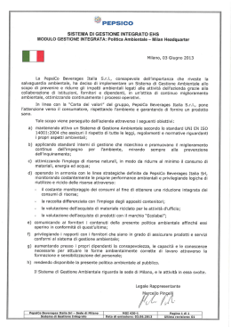 Sistema di gestione integrato EHS