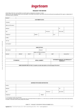 Repair Request Form - November 2013