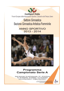 Artistica Programma Serie A 2013-2014
