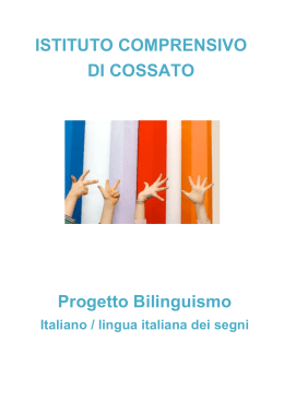progetto completo 2014_15 - Istituto Comprensivo di Cossato