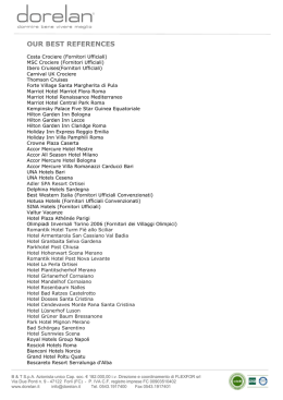 OUR BEST REFERENCES - International Provisions Srl