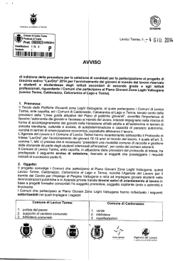Avviso Reclutamento Tirocinio