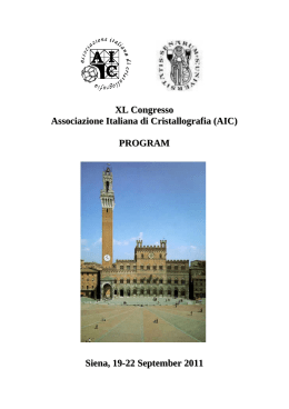 PROGRAM Siena, 19-22 September 2011