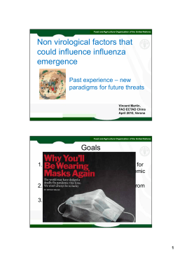Non virological factors that could influence influenza emergence
