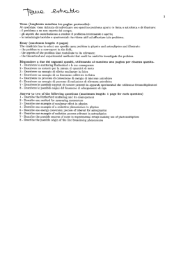 XXIX Ciclo - Dipartimento di Fisica e Astronomia
