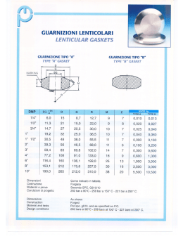 GUARNIZIONI LENTICOLARI