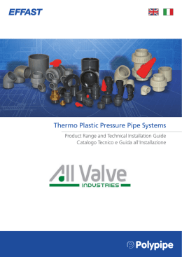 Thermo Plastic Pressure Pipe Systems