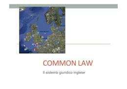 Common Law - Il sistema giuridico inglese