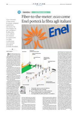 Fiber-to-the-meter: ecco come Enel porterà la fibra agli italiani