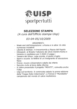 Scarica il pdf - Uisp intranet