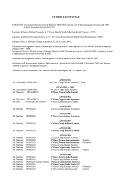 Curriculum Tamanti Roberto
