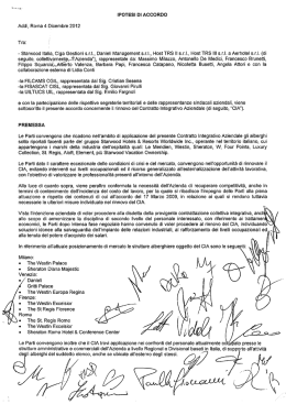 IPOTESI DI ACCORDO