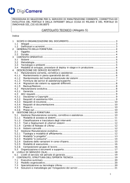 CAPITOLATO TECNICO (Allegato 5)