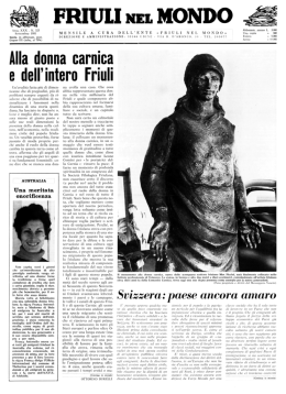 Svizzera - Ente Friuli nel Mondo