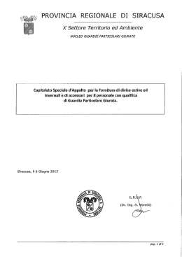 PROVINCIA REIONALE DI SI - Provincia Regionale di Siracusa