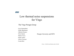 Low thermal noise suspensions for Virgo