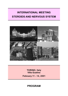 international meeting steroids and nervous system program
