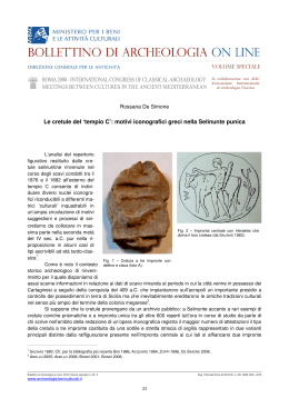 Le cretule del `tempio C` - Bollettino di Archeologia On Line