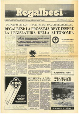 l`impegno dei partiti politici per una giusta richiesta