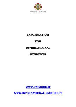 information for international students