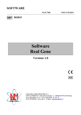 DO015 Manuale Software Real Gene