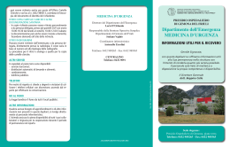 Brochure Medicina d`urgenza Gemona