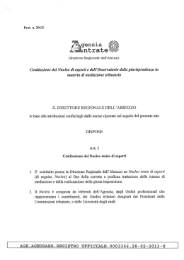 Provvedimento di costituzione - pdf