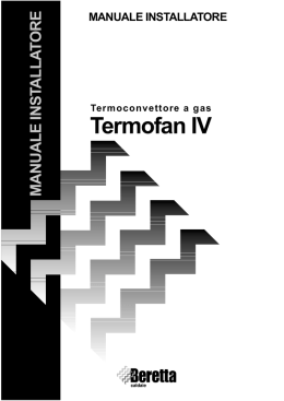 Manuale Installatore Termofan IV - Magic