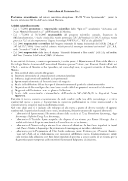 Curriculum Vitae - Università degli Studi di Messina