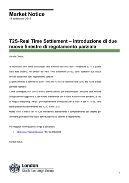 T2S-Real Time Settlement