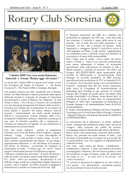 5 13/ott/09 - Rotary Club Soresina