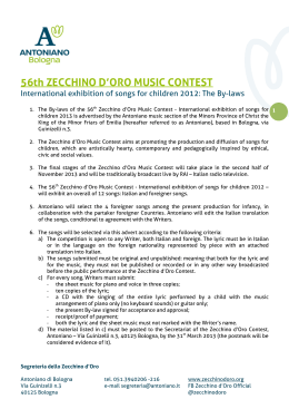 56th ZECCHINO D`ORO MUSIC CONTEST