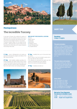The incredible Tuscany