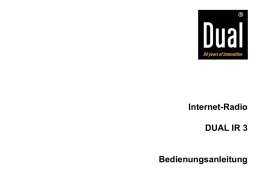 Internet-Radio DUAL IR 3 Bedienungsanleitung