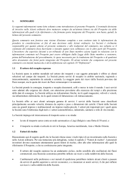 Prospectus TNT Express N.V. - Italian translation of summary
