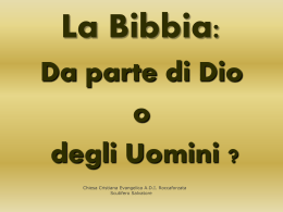 The Bible - Chiesa Evangelica | Roccaforzata