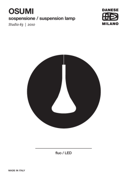 OSUMI sospensione / suspension lamp