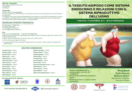 IL TESSUTO ADIPOSO COME SISTEMA ENDOCRINO E