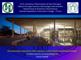 Valutazione del paziente - Master in Pneumologia Interventistica