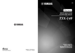 TSX-140 - Yamaha Downloads
