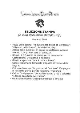 Scarica il pdf - Uisp intranet