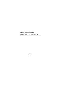 Manuale d`uso del Nokia 1200/1208/1209