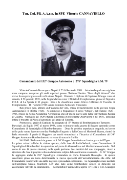 Ten. Col. Pil. A.A.r.n. in SPE Vittorio CANNAVIELLO
