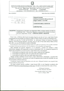 istituto istruzione superiore "ten. col. giovan ni familiari