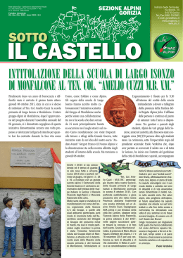 intitolazione della scuola di largo isonzo di monfalcone al ten. col.
