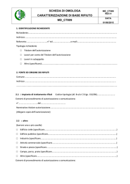 scheda di omologa rifiuto (md_ct009)